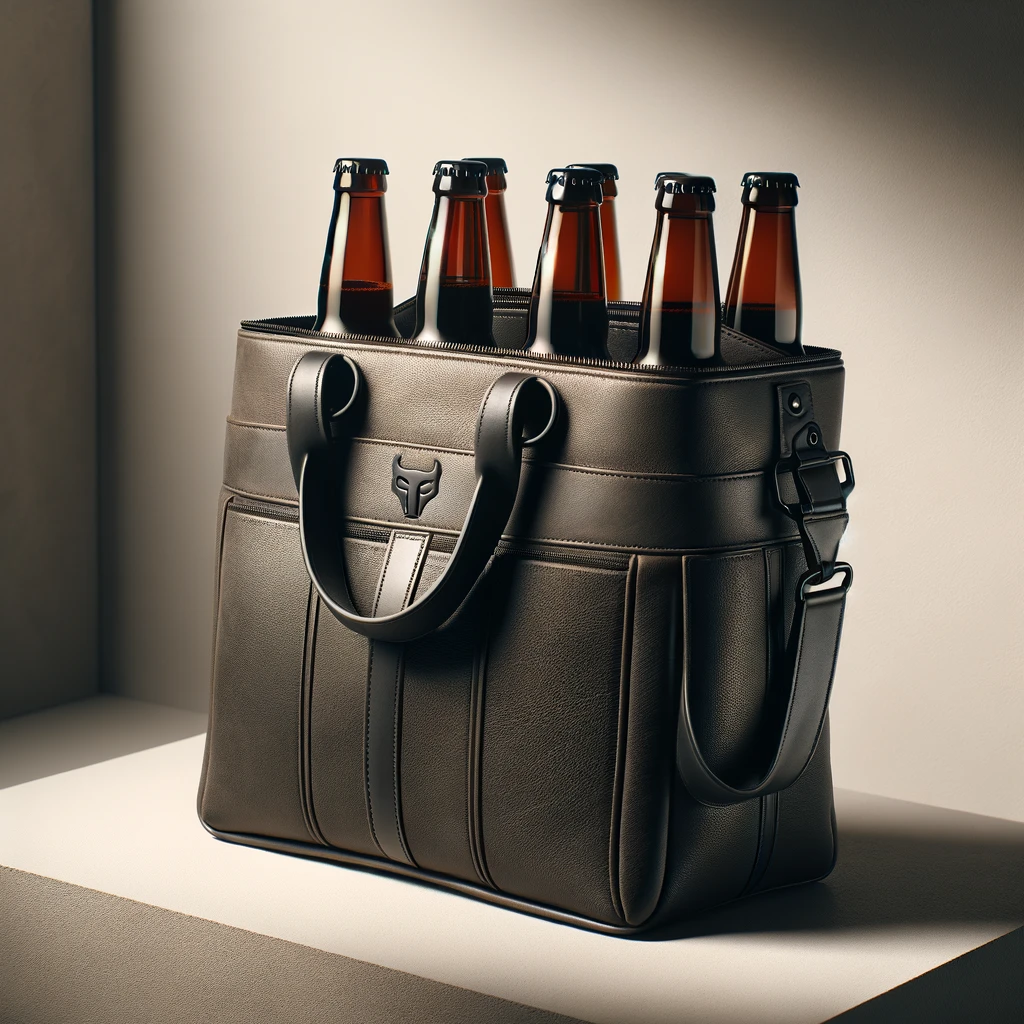 Männerhandtasche Bier